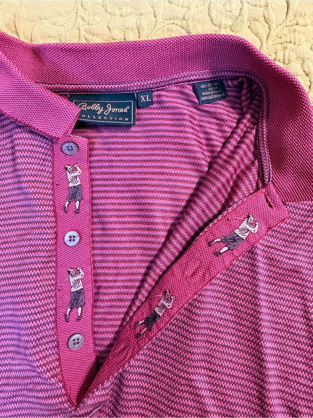 Bobby Jones 1990’s Golf Polo Lot XL Made in Italy